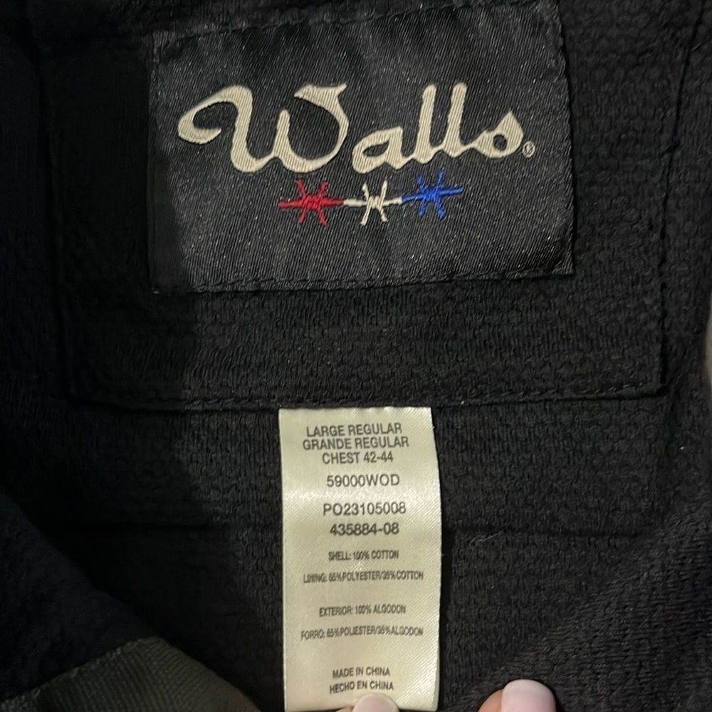 Walls Lined Shacket Size L - Picture 6 of 9